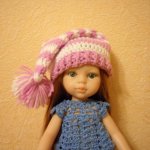 Уроки вязания крючком. Шапка-колпак для куклы а-ля "Буратино"