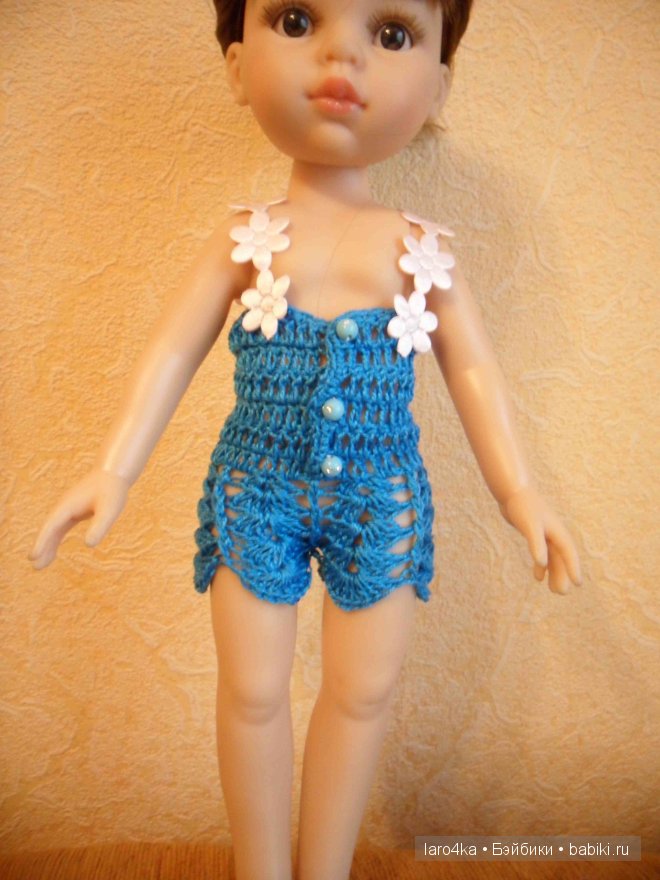 Уроки вязания крючком. Комбинезон для куклы