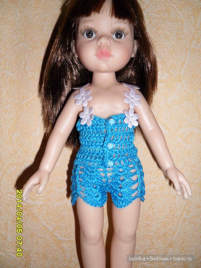 Уроки вязания крючком. Комбинезон для куклы