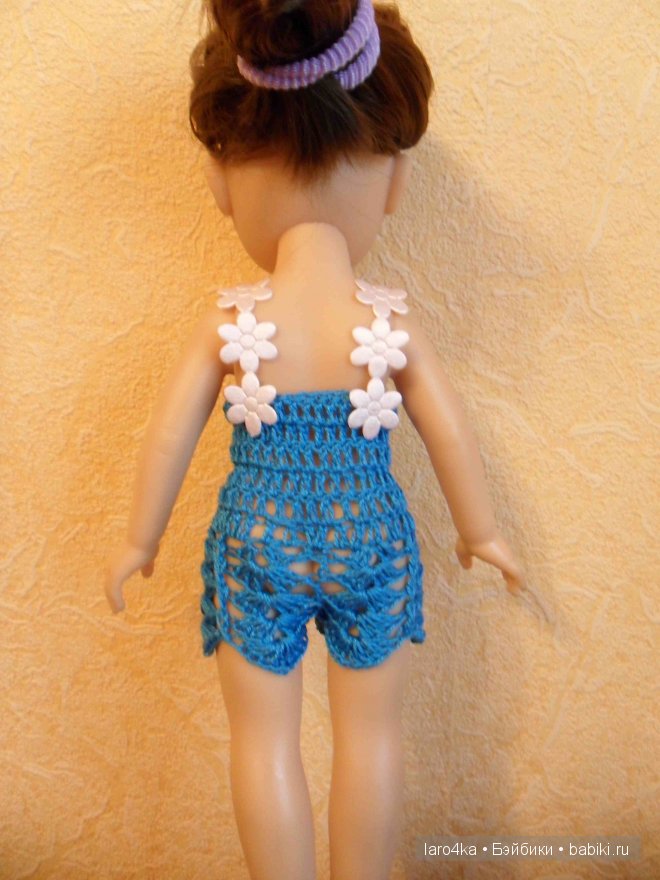 Уроки вязания крючком. Комбинезон для куклы (фото 2)