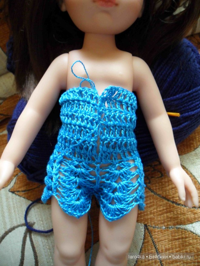 Уроки вязания крючком. Комбинезон для куклы