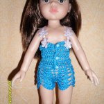 Уроки вязания крючком. Комбинезон для куклы