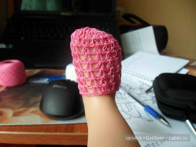 Вяжем для Гётц. Колготы — Вязание одежды для кукол: бесплатные схемы спицами и крючком (фото 5)