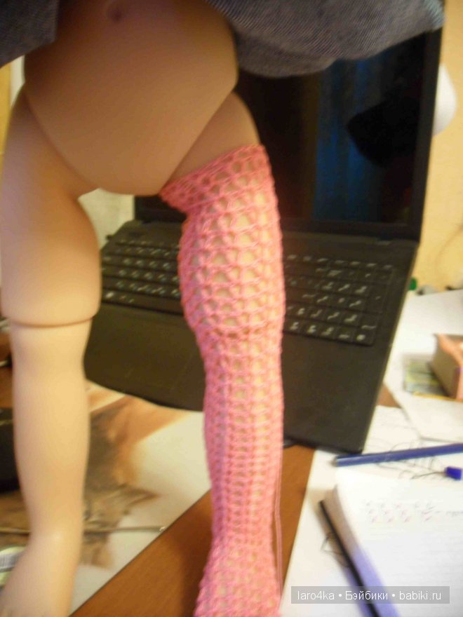 Вяжем для Гётц. Колготы — Вязание одежды для кукол: бесплатные схемы спицами и крючком
