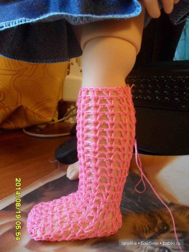 Вяжем для Гётц. Колготы — Вязание одежды для кукол: бесплатные схемы спицами и крючком