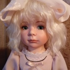 Процесс переделки. Новый образ для фарфоровой кукоки готов