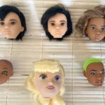 Головы от различных современных кукол