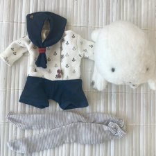 Матросский трикотажный аутфит на тини, 1/6, YoSD