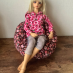 Кресло-пуфик с наполнителем для кукол от 50см