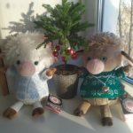 Пара: бычок Тарасик и коровка Ася