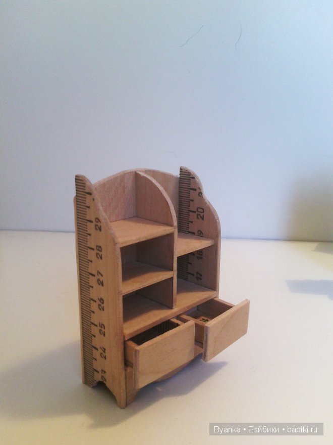 Мебель для кукол из линеек (фото 4)