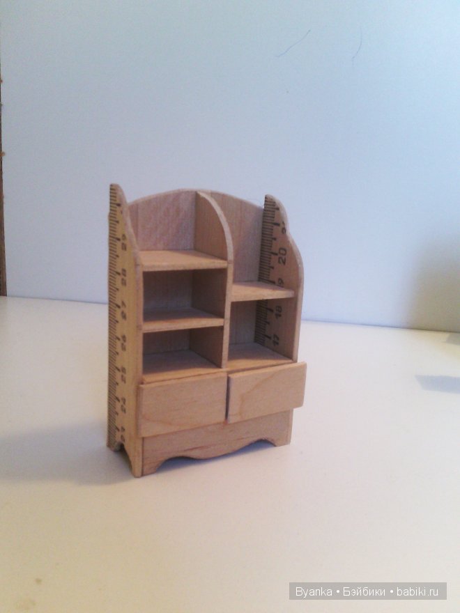 Мебель для кукол из линеек (фото 3)