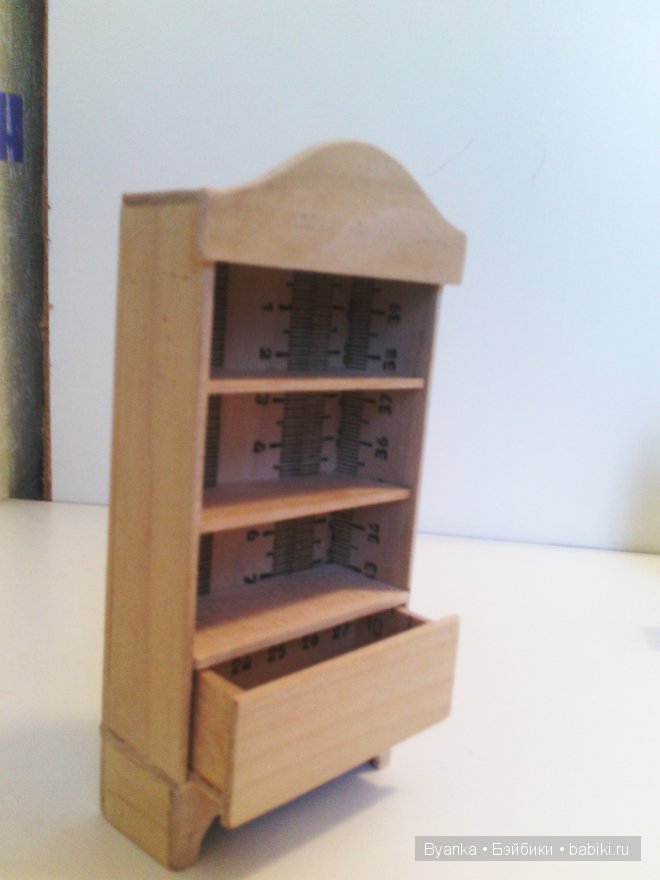 Мебель для кукол из линеек (фото 2)