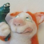 Рыбонька моя. Игрушка валянием из шерсти