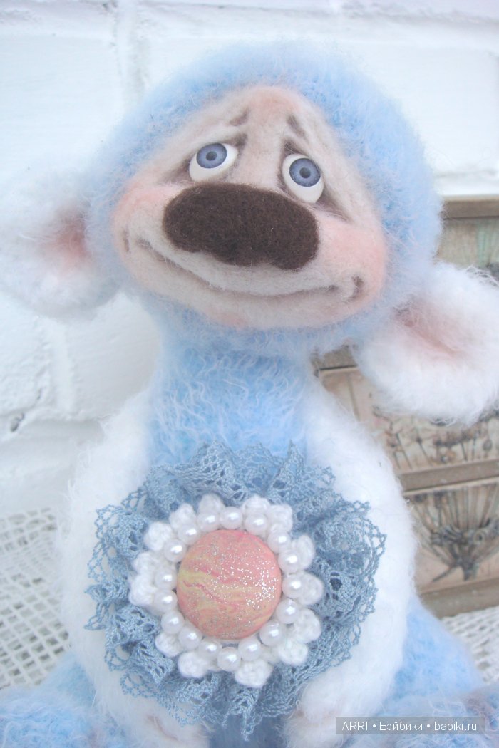 Мимишка. Авторская игрушка валянием из шерсти (фото 3)