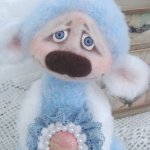 Мимишка. Авторская игрушка валянием из шерсти