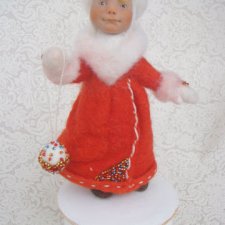 С Новым годом. Кукла ручной работы