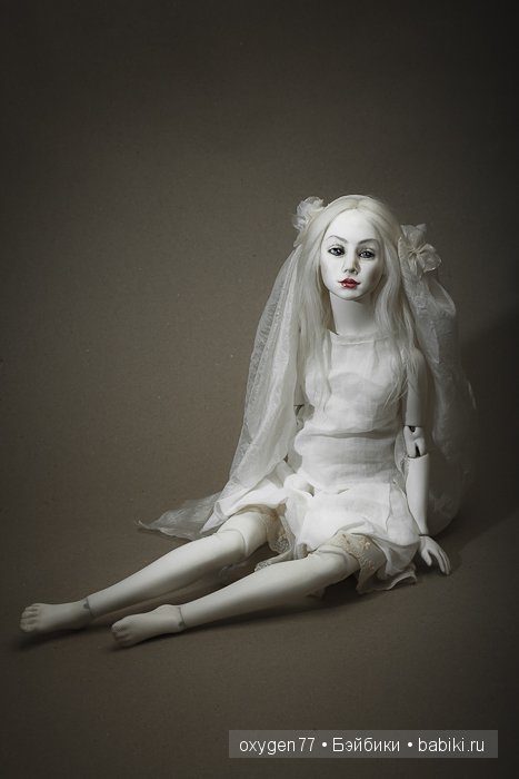 Лея, шарнирная авторская кукла из флюмо (фото 4)