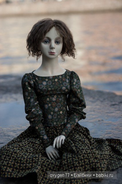 Лея, шарнирная авторская кукла из флюмо (фото 6)