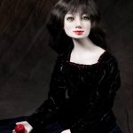 Лея, шарнирная авторская кукла из флюмо