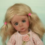 Блондиночка Лайт, авторская шарнирная кукла из полиуретана, фулсет