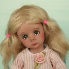 Блондиночка Лайт, авторская шарнирная кукла из полиуретана, фулсет