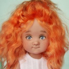 Рыжик Мотя, авторская шарнирная кукла из полиуретана, фулсет