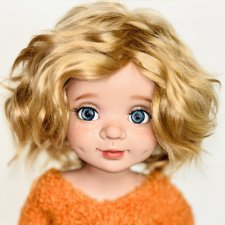 Блондиночка Катя, авторская шарнирная кукла из полиуретана