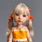 Шарнирная кукла Елены Ким.  Молд Полинка