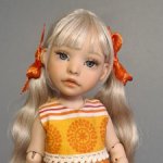 Шарнирная кукла Елены Ким.  Молд Полинка