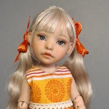 Шарнирная кукла Елены Ким.  Молд Полинка