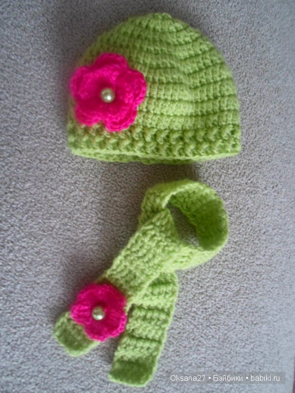 Шапочки и шарфики для кукол (фото 2)