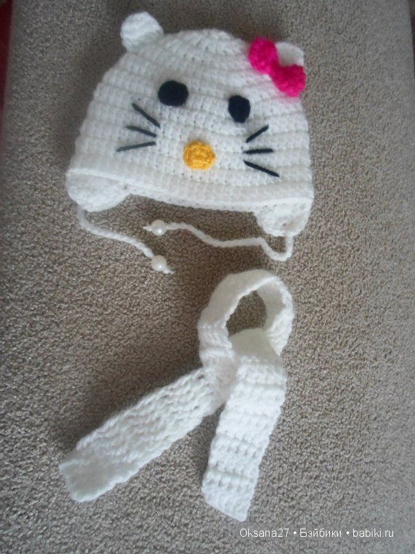 Шапочки и шарфики для кукол (фото 8)