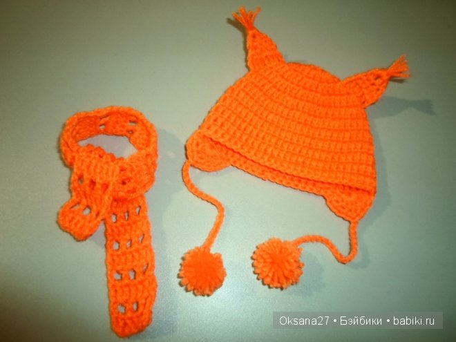 Шапочки и шарфики для кукол (фото 10)