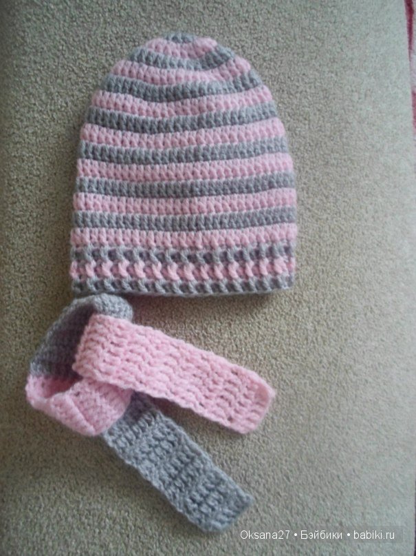 Шапочки и шарфики для кукол (фото 6)