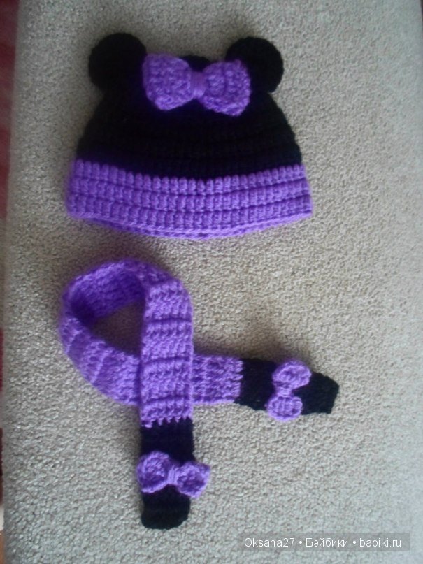 Шапочки и шарфики для кукол