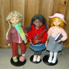 Мои девчушки в смешанной технике