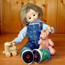 Тимоша, моя новая куколка в смешанной технике