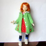 Интерьерная текстильная кукла "Веснушка"