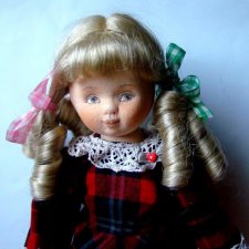 Текстильная кукла Сашенька