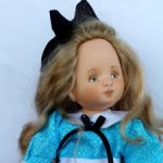 Текстильная шарнирная кукла «Алиса