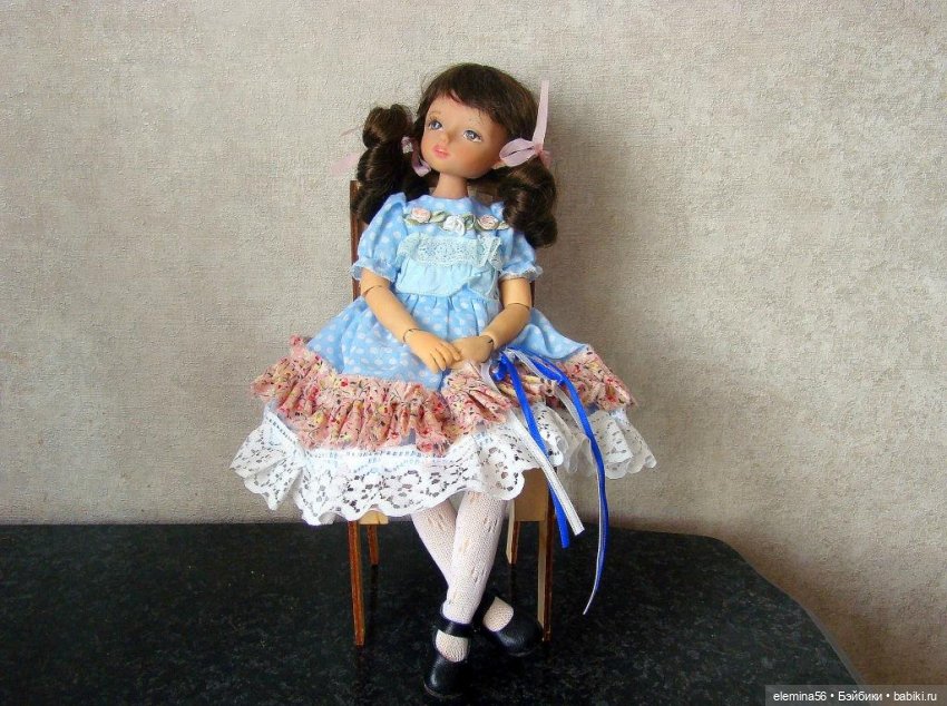Сестренки Татьяна и Оленька, интерьерные куклы (фото 5)