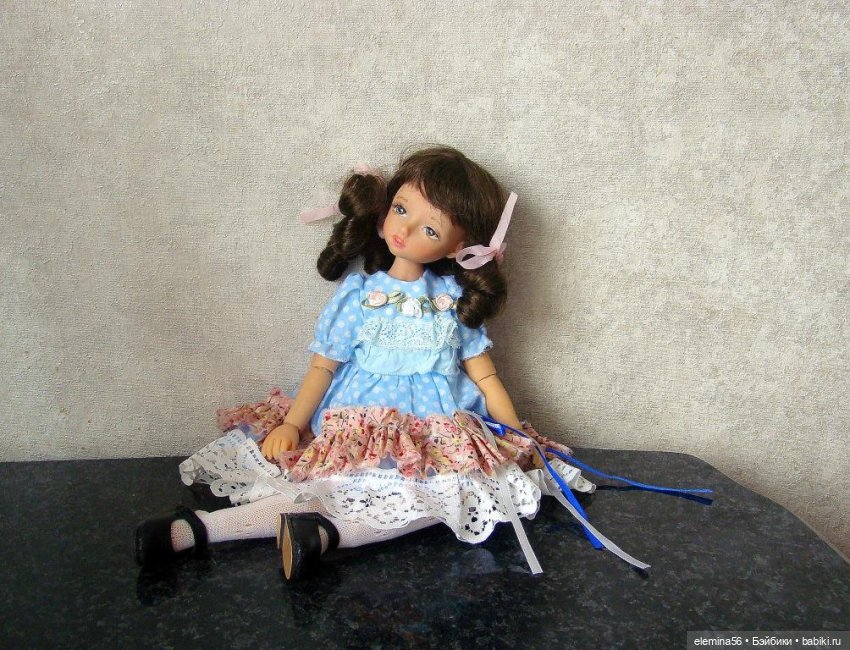 Сестренки Татьяна и Оленька, интерьерные куклы (фото 7)