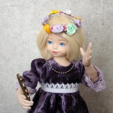 Интерьерная будуарная кукла:  "Свет мой зеркальце..."