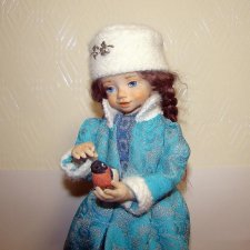 Интерьерная кукла: Боярышня- Снегурочка