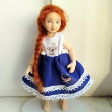 Маленькая рыжулька, шарнирная куколка