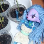 Моя Эсфирь. Перепрошивка волос куклы.