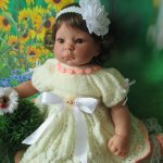 «Бутончик чайной розы»- моя новая работа ( для малышек Lee Middleton ,реборн и всеx подобныx малышек-очаровашек)