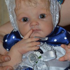 Дея, или нежный одуванчик, малышка реборн Poppet от Adrie Stoete