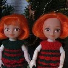 Мои странные куклы (гибриды баболи - старое и новое тело 15,5 см)